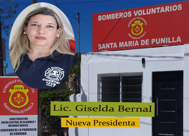 Nueva Presidenta de Bomberos